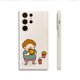 thumbnail image 1 of "Mejora el estilo de tu teléfono con esta divertida funda plateada de doble capa mate con estampado de dibujos animados para iPhone 15 Pro Max 14 13 12 Pro 11", 1 of 4