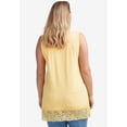 thumbnail image 2 of Ellos Women's Lace Hem Tunic Tank Tunic, 2 of 5