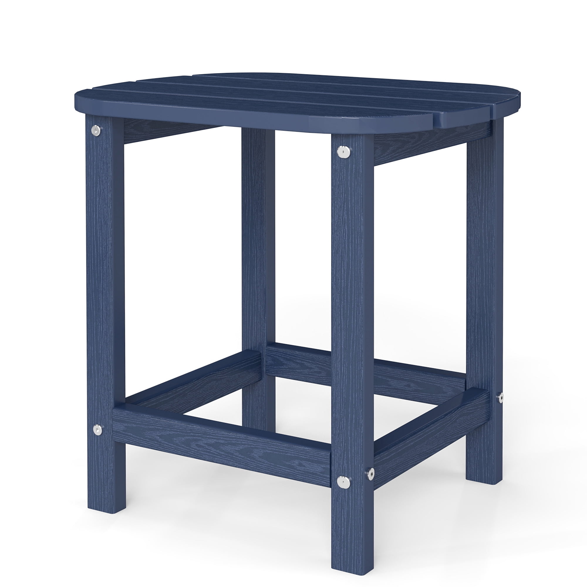Cobiod Outdoor HDPE End Table 14.1 x 18.6 Inch，All Weather Patio End Table Single Tier for Balcony Garden Pool Fire Pit，black