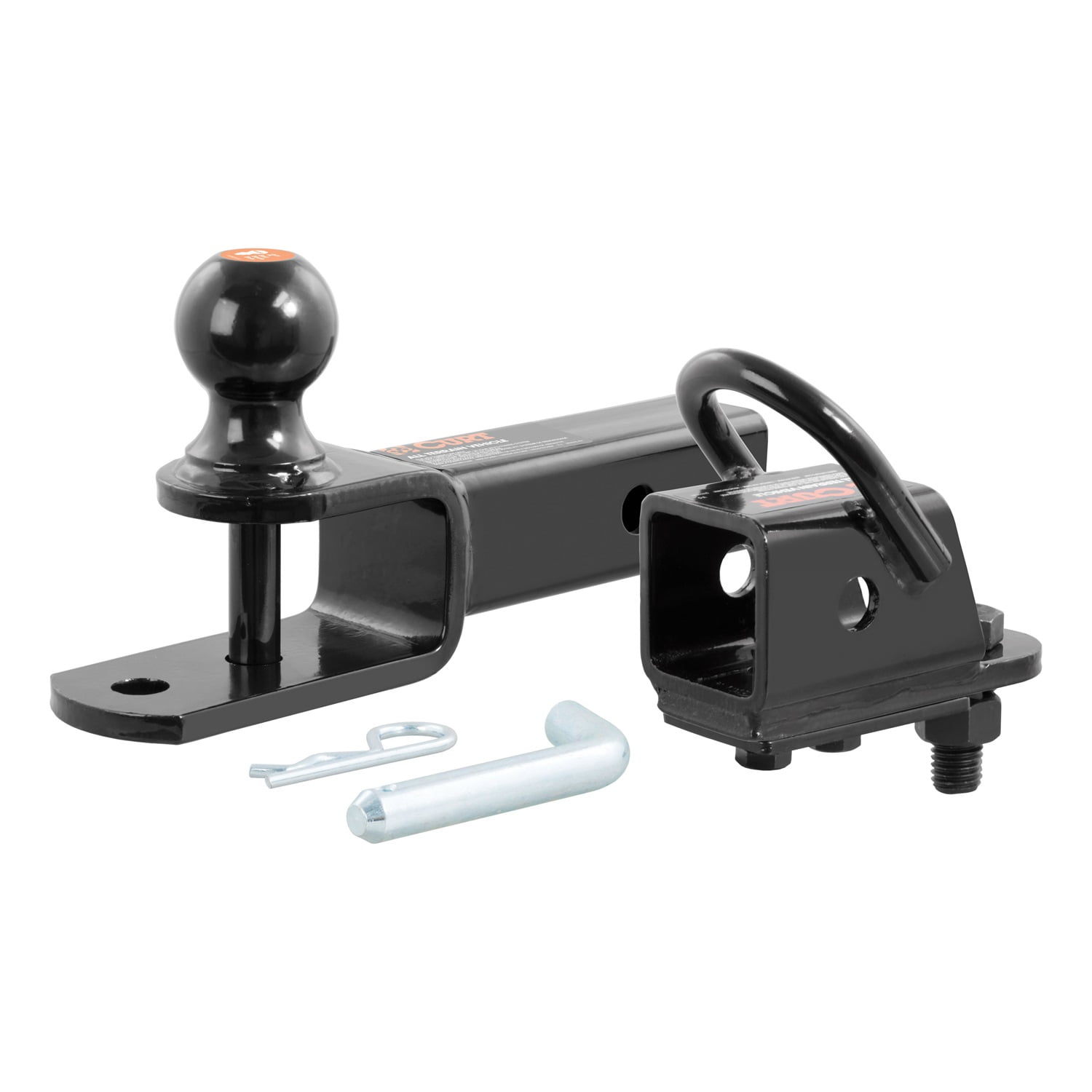 Curt In Utv Atv Trailer Hitch Mount With Inch Receiver Adapter Inch Ball Clevis