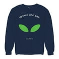 thumbnail image 5 of Alien Eyes Sweatshirt Funny Space UFO Hunter Believe Flying Saucer Universe July 2 World UFO Day Stay Weird Crewneck, 5 of 7