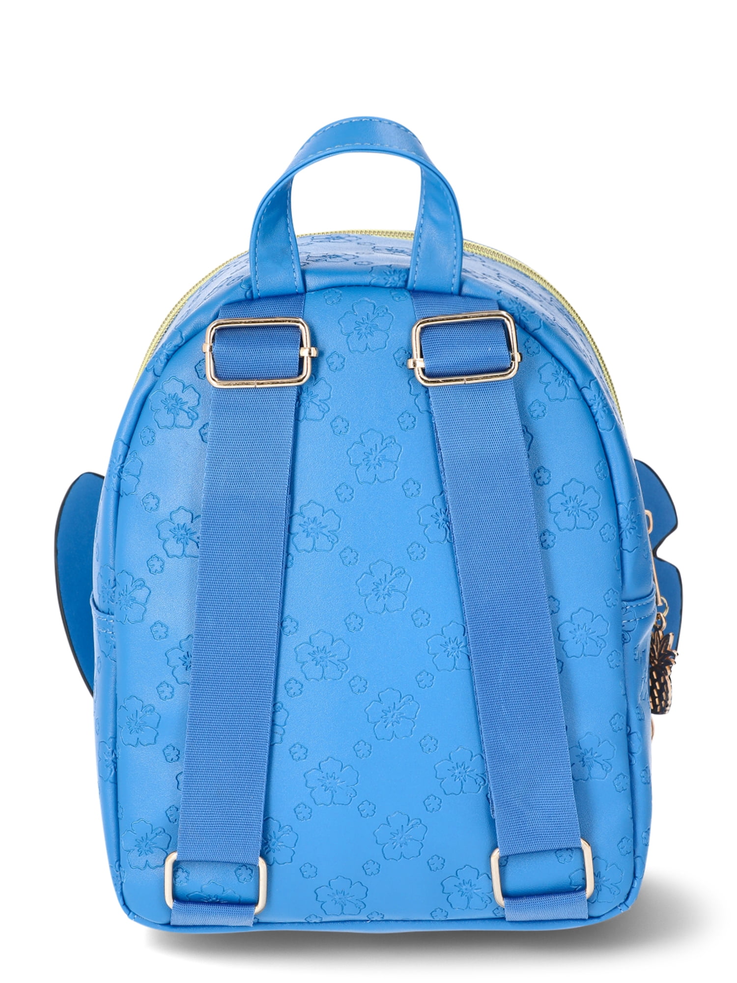 Disney Lilo & Stitch Women's Floral Mini Backpack, Blue