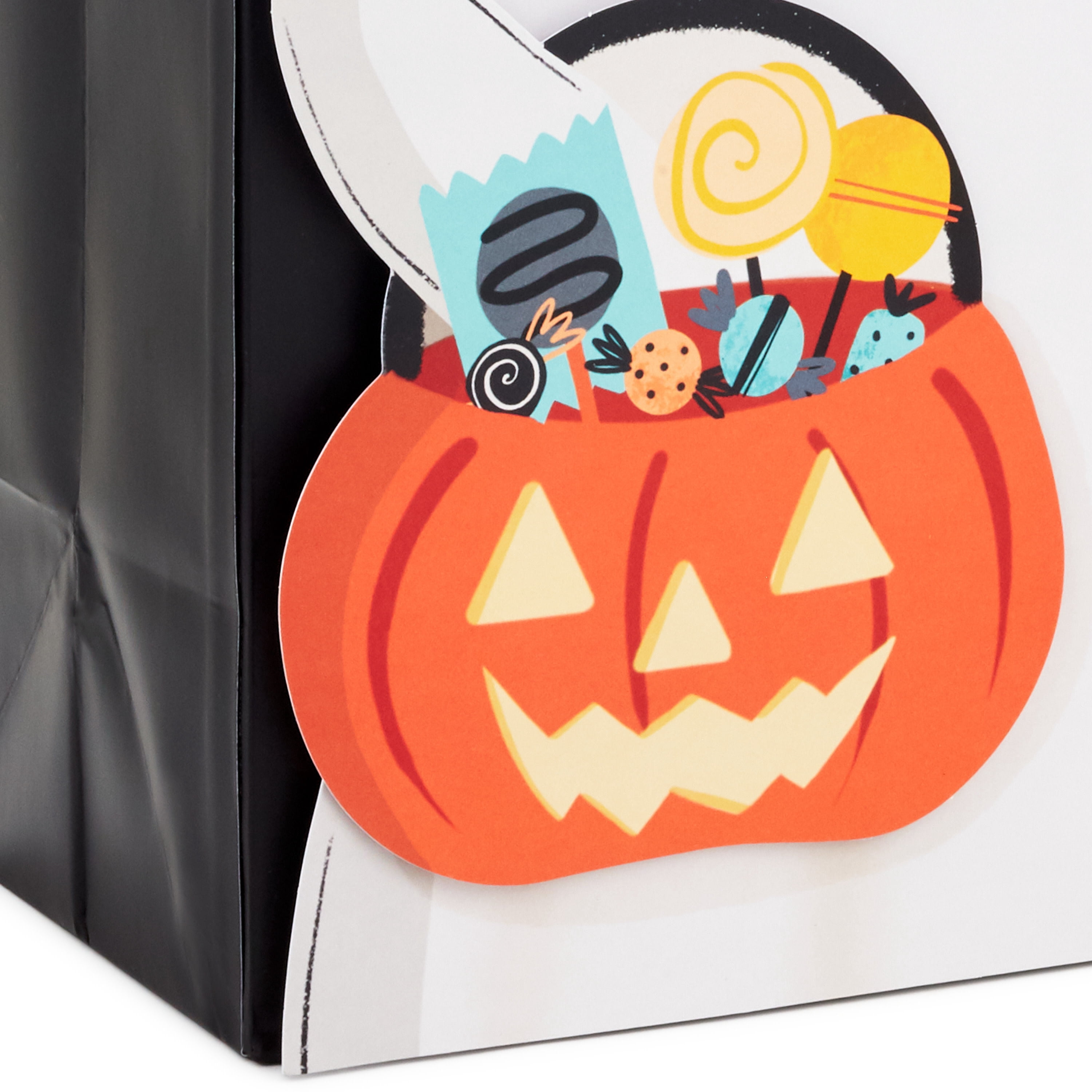 Hallmark Medium Halloween Gift Bag (Trick-or-Treating Ghost), 1 Count