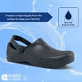 thumbnail image 3 of Shoes For Crews Zinc, Men's, Women's, Unisex Slip Resistant Work Clogs, Water Resistant, Black, 3 of 5