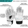 thumbnail image 2 of FINGER TEN Batting Gloves Men Youth Adult for Baseball Softball Cabretta Leather Batting Glove 1 Pair, Mens Pro Grip Gloves, 2 of 5