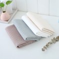 thumbnail image 4 of Xiao Hua 2 toallas suaves, marrón oscuro 34x73cm - Juego de toallas de algodón puro para baño, toallas absorbentes para ducha. Estilo A, 4 of 5