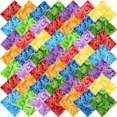 thumbnail image 1 of Paquete de cuadrados de tela, 10 x 10 cm, 100% algodón, 50 unidades, cachemir, 1 of 4