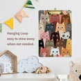 thumbnail image 4 of FMSHPON Rainbow Cartoon Cat Kitten Clipboard Hardboard Wood Nursing Clip Board and Pull for Standard A4 Letter 13x9 inches, 4 of 4