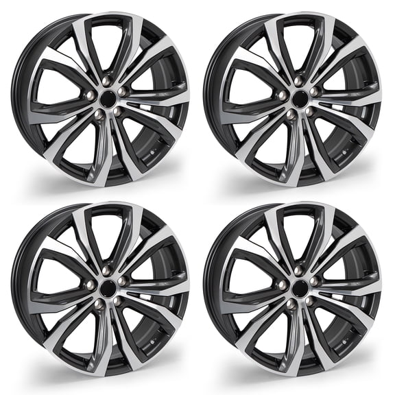 4-Pack 20" Replacement Rim Fits for Lexus RX Series (2012-2023) Wheel, Gunmetal Gray 20x8-inch