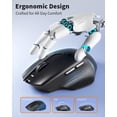 thumbnail image 5 of Uciefy Bluetooth Wireless Mouse,(2.4G+BT5.1)USB C Rechargeable Mouse with Charging Indicator, Ergonomic Computer Mice for Laptop/PC/Mac/iPad-Black, 5 of 7