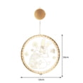 thumbnail image 3 of Lámpara De Pascua Lámpara Adorno de gota de luz decorativa 3D lindo conejito de Pascua luces regalo para niños recuerdo de fiesta Likrtyny Para estrenar, 3 of 6