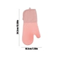 thumbnail image 2 of dajkiuy Silicone Cooking Gloves, Grilling Gloves, Heat Resistant Gloves BBQ Kitchen Silicone Oven Mitts, Long Waterproof Non-Slip Potholder for Barbecue, Cooking, Baking (1Pcs,Pink), 2 of 6