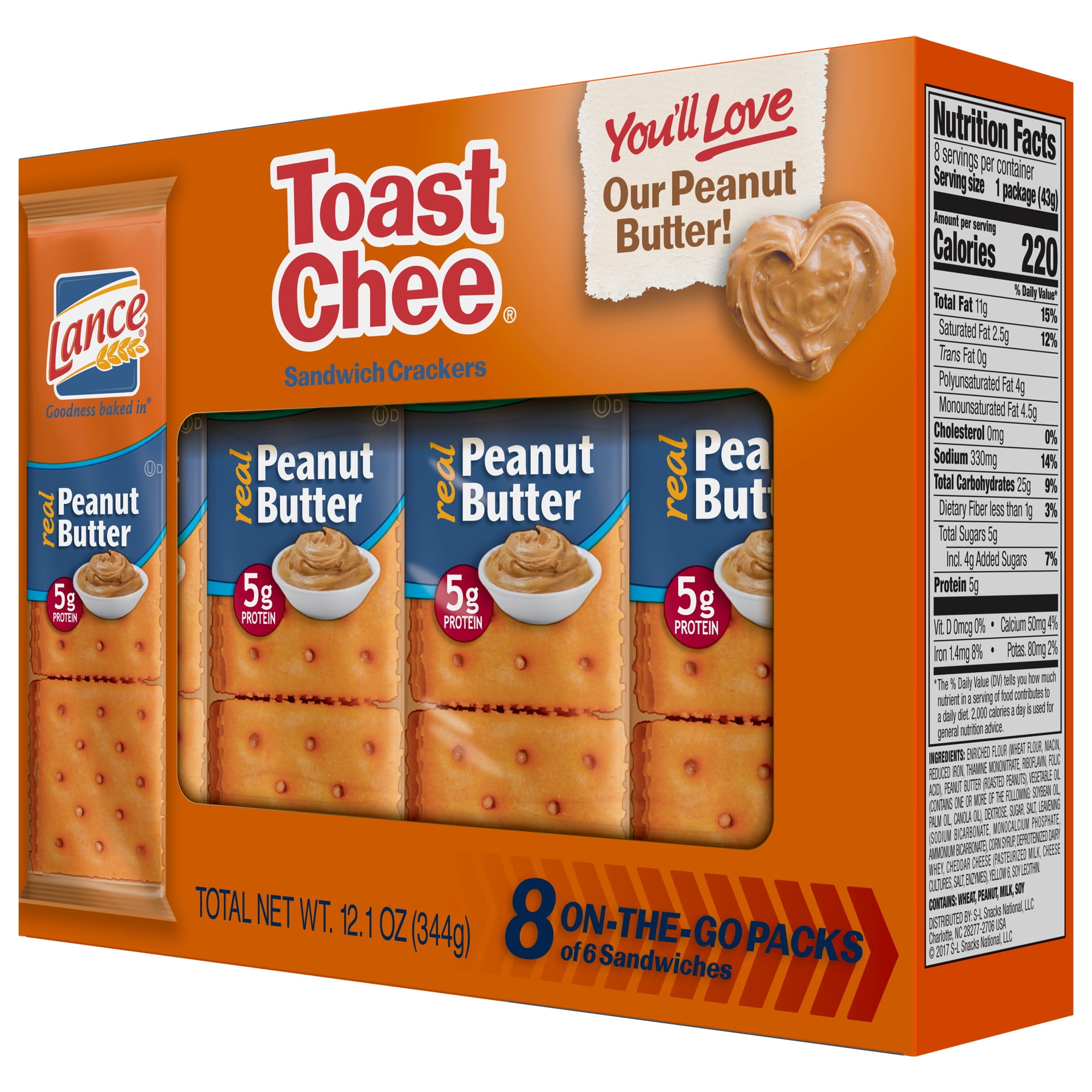 cheese and peanut butter crackers