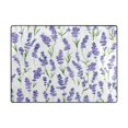 thumbnail image 5 of Yayeee Area Rugs for Living Room 5.2'x4' Non Slip Washable Bedroom Floor Carpet, Watercolor Lavender Pattern, 5 of 5
