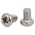 thumbnail image 2 of Uxcell M4 x 6mm 304 Stainless Steel Round Head Machine Screws Bolt (100-pack), 2 of 5