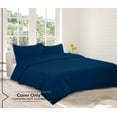 thumbnail image 5 of ROYALE LINENS Navy Duvet Cover Full Size - Soft Full Duvet Cover Set - 3 Piece Double Brushed Full Duvet Covers with Zipper Closure, 1 Full Duvet Cover 80x90 inches and 2 Pillow Shams (Full, Navy), 5 of 8