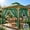 Green, variant on Outdoor Mosquito Netting for Patio - DIY Cut to Size High Density Bug Screen Mesh Lightweight Outdoor Sheer Curtains for Gazebo Pergola Porch - Rod Pocket Hang, 5.2 ft x 10 ft (1 Panel)