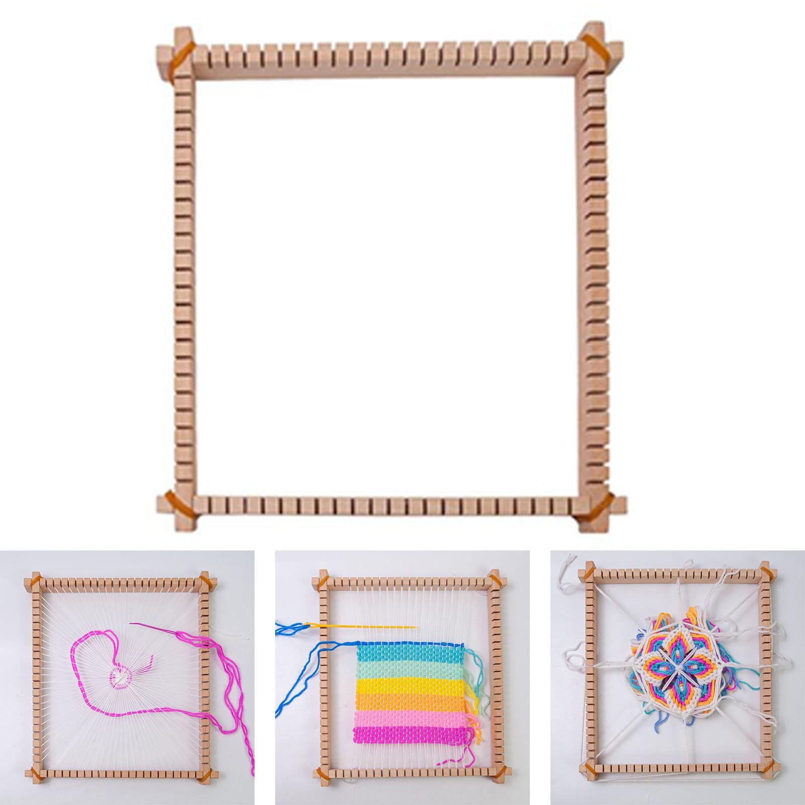 Yunhgft 3 in1 Weaving Loom Kits Easy Carrying Detachable Tapestry Loom Frame DIY Weaving