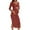 Wine, variant on Zylanna Maternity Knit Dress, Long Sleeves Side Slit Design Ribbed V-neck Maternity Dresses for Baby Shower Blue