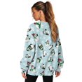 thumbnail image 2 of HELLHERO Christmas Penguin Print Women Crewneck Sweatshirt Oversized Long Sleeve Pullover Tops Comfy Fall Clothes 2025 Fashion Size XXXL, 2 of 7