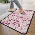 thumbnail image 4 of Pink Pioneer Flower Pattern Door Rugs,Washable Non Slip Door Mats Indoor,Decorative Door Mats,Entry Mat Indoor for Entrance,Bedroom,Kitchen,Bathroom,30"x17", 4 of 6