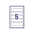 thumbnail image 4 of Avery Permanent Blue Border Report Cover Labels, 5 labels/Sheet, 3 sheets/pack- 20267, 4 of 4
