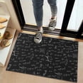 thumbnail image 2 of Math Equations Calculus Symbols Black Pattern Door Rugs,Washable Non Slip Door Mats Indoor,Decorative Door Mats,Entry Mat Indoor for Entrance,Bedroom,Kitchen,Bathroom,20"x32", 2 of 6