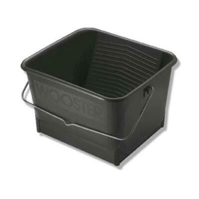 Pro Paint Bucket 15 Litre Capacity Skuttle Black Oblong Bucket Bowl with Metal 