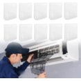thumbnail image 3 of 10Pcs Air Conditioner Filter Replaces Room Outlet Filter Office Dustproof Air Vent Filter Screen Can Cut for Shop Bedroom RV, 30cmx30cm, 3 of 7