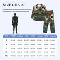 thumbnail image 6 of Kll Boho Owl Sleepwear Mens Flannel Pajamas,Long Cotton Pj Set, 6 of 9