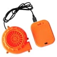 thumbnail image 4 of Mini ventilador naranja, mini ventilador un batería con carga usb para trajes de ropa de juego influys, pequeño mini ventilador naranja, 4 of 8