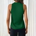 thumbnail image 5 of Ktyne Tank Top Blouses for Women Professional Sleeveless Blouses To Wear Under a Blazer Vneck Vest Shirt Summer Fashion Work Tops Green S, 5 of 7