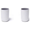thumbnail image 4 of Injueey taza de cepillo soporte de cepillo hogar plástico simple baño accesorios de almacenamiento viaje Gris claro 2Conjunto, 4 of 6