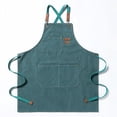 thumbnail image 1 of Toystoory Delantal de lona, ​​delantales de trabajo gruesos, fundas de delantales, ropa de trabajo cómoda, accesorio de cubierta, vestido para el Utensilios de cocina Verde Toystoory HA011664-06, 1 of 6