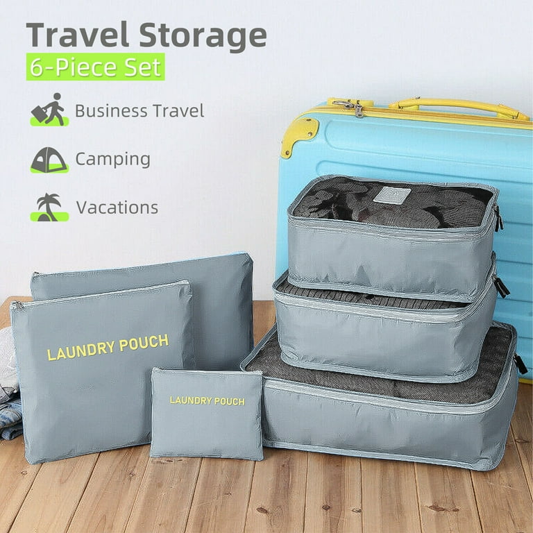 Travel Duffel Storage Bags Set, Nylon Clothes Sorting And Packing