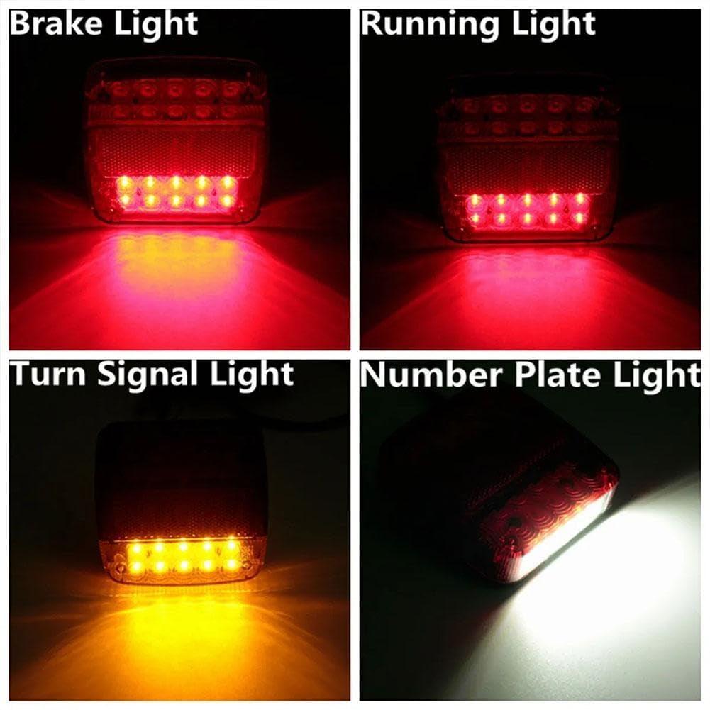 2-Pack Wireless Magnetic LED Trailer Light Set, Portable Wireless Trailer Lights for Pickup Trucks, SUVs, Boats, RVs and More