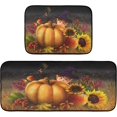 thumbnail image 7 of Autumn Witch Pumpkin Kitchen Rugs 2 Pieces, Harvest Season Floor Mat Room Area Rug Washable Carpet Perfect for Living Room Bedroom Entryway Carpet Runner, 7 of 7