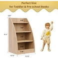 thumbnail image 6 of Bookshelf,4 Tier  Book Shelf for  Rooms,Wood Children Bookcase, Storage Books Rack,Toddler Bookshelf, Book and Toy Organizer,Books Display Shelf for Bedroom, Playroom, Nursery, 6 of 14
