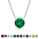 thumbnail image 1 of Colgante Solitario de Piedra Natal de Mayo JeenMata Esmeralda 1 Quilate Oro Blanco 18 K Mujer, 1 of 6