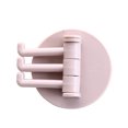 thumbnail image 2 of Seamless Adhesive Hook Strong Bearing Capacity Stick Hooks Bathroom Racks for Easy Installment Kitchen Supplies Hooks Key Holder Storage Racks Pink, 2 of 5
