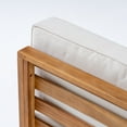 thumbnail image 3 of GDF Studio Cascada Outdoor Acacia Wood 8 Seater Sectional Sofa Set, Beige, 3 of 11