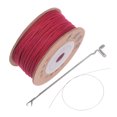 thumbnail image 1 of Macrame Cordón Kit 1.2mm x 28 Yardas, Crochet y Alambre Plúmbeo, Algodón Cuerda, Macramé Suministros para Pared Colgar, Planta Colgador, Bohemio Decorativo Proyecto, Vino Rojo, 1 of 6
