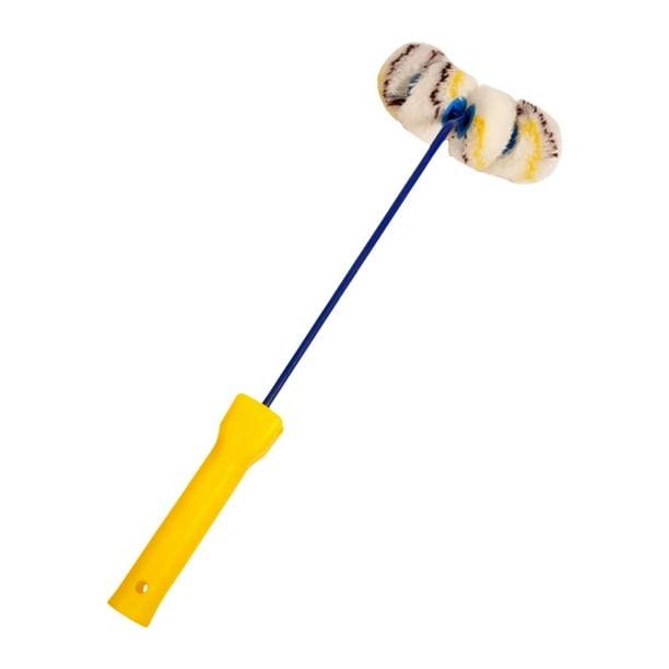 Rodillo para pintar tuberías con marco, fácil de pintar, profesional y práctico. 4 ruedas
