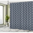 thumbnail image 4 of Ambesonne Birds Shower Curtain, Soaring Bird of Prey, 69"Wx70"L, Slate Blue Mustard, 4 of 4