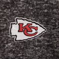 thumbnail image 3 of Men's Antigua Heather Black Kansas City Chiefs Fortune Quarter-Zip Pullover Jacket, 3 of 3