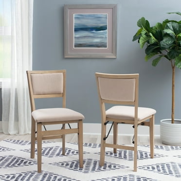 Linon Home Decor Ciara Wooden Grey Wash Folding Side Dining Chair (Set of 2)