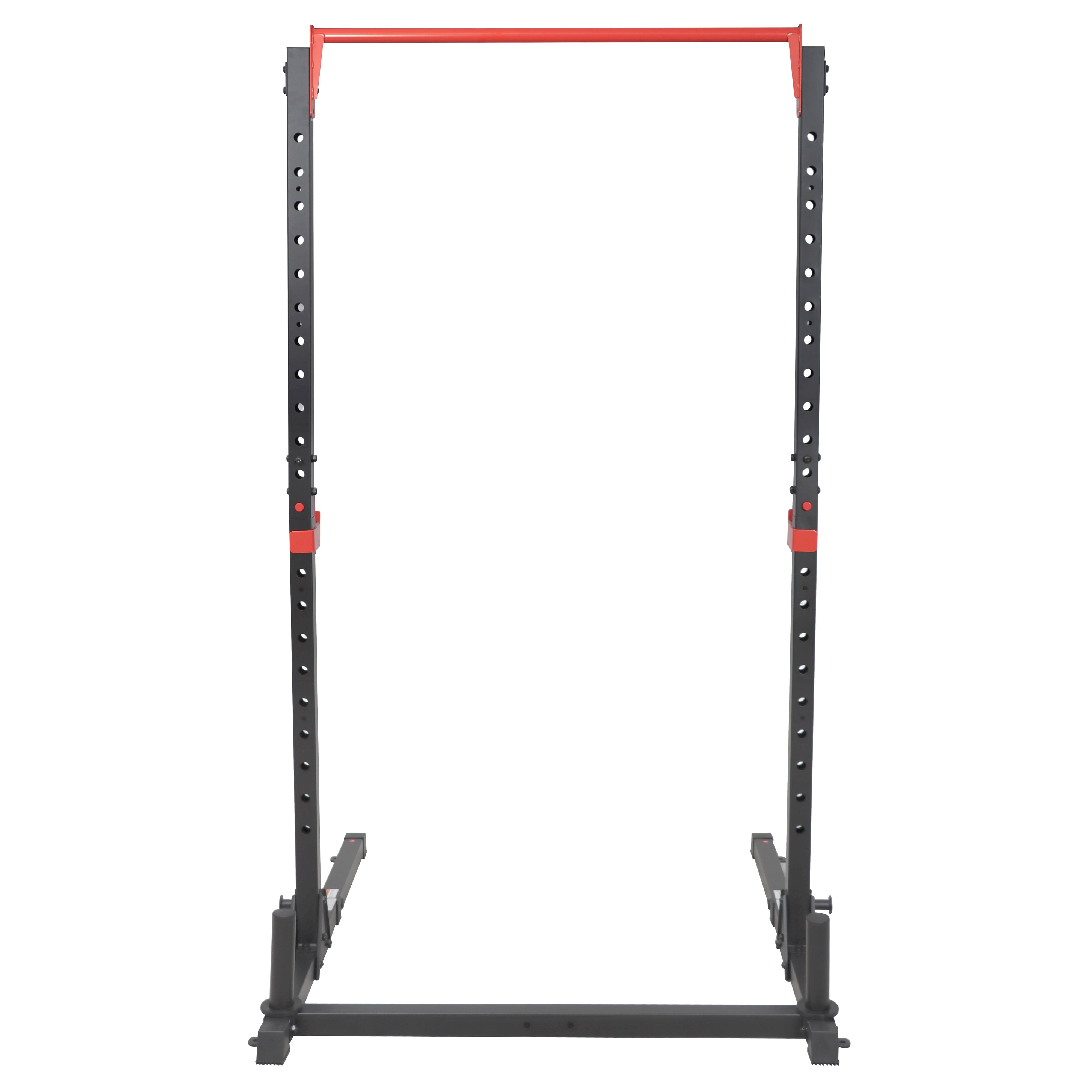 Sunny Health & Fitness Essential 800-lb High Capacity Power Rack Cage with Weight Plate Storage & Adjustable J-Hooks - SF-XF920063