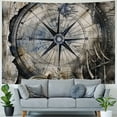 thumbnail image 4 of Orinice Ship Compass Map Tapestry Wall Hanging Unique Style for Home Decor Bedroom Living Room Dorm Wall Art 40x60inch, 4 of 6