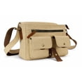thumbnail image 5 of Vagarant Traveler 12" Casual Small Canvas Messegner Bag C54.GRN, 5 of 6