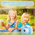 thumbnail image 4 of Kids Selfie Camera for Kids 1080HD 20MP Digital Camera for Boys Toddler Girl Toys, Christmas Birthday Gift for Age 3 4 5 6 7 8 9 10 Year Old with 32GB SD Card, Blue, 4 of 8